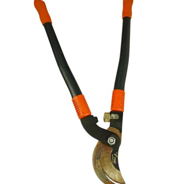 Rough Branch Pruning Shears with Wavy Blade and Steel Handles