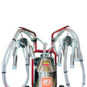 MILKING MACHINE SINGLE BUCKET DOUBLE CLUSTER SILICON LINER